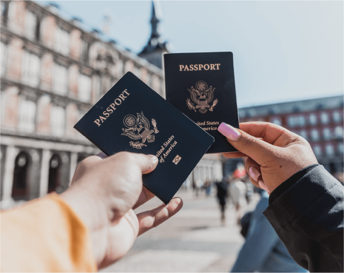 image of 2 passports